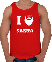 printfashion ilovesanta - Férfi atléta - Piros (10733340)