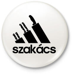 printfashion Szakács - Kitűző, hűtőmágnes - Fehér (5361659)