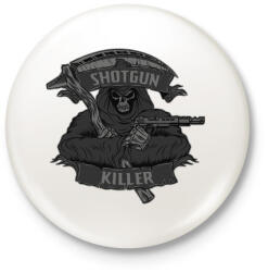 printfashion Sörétes gyilkos - Kitűző, hűtőmágnes - Fehér (3073764)