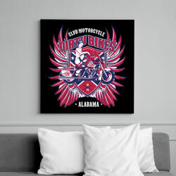 printfashion Mocskos motorok - Vászonkép - Fekete (6642355)