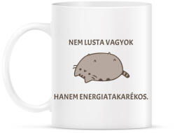 printfashion Nem lusta vagyok, csak energiatakarékos. - Bögre - Fehér (4774944)