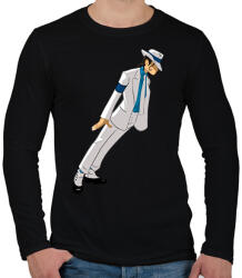 printfashion Michael Jackson - Férfi hosszú ujjú póló - Fekete (1744369)