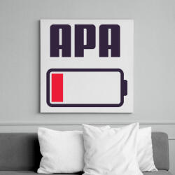 printfashion Apa kimerült - Vászonkép - Fehér (11810470)