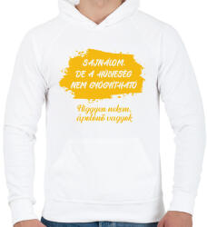 printfashion Sajnálom - Ápolónő - Férfi kapucnis pulóver - Fehér (7220356)