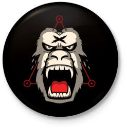 printfashion Gorillaz - Kitűző, hűtőmágnes - Fekete (3090768)