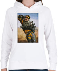 printfashion Mirage - Apex Legends - Női kapucnis pulóver - Fehér (1366478)
