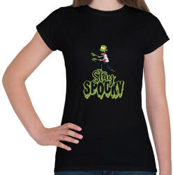printfashion Stay Spooky Zombie - Női póló - Fekete (14757972)