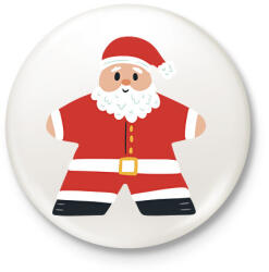 printfashion Cuki Mikulás - Kitűző, hűtőmágnes - Fehér (15146715)