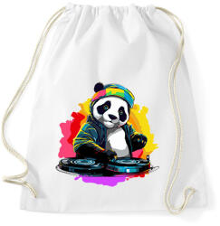printfashion DJ Panda - Sportzsák, Tornazsák - Fehér (14838813)