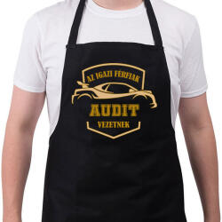 printfashion Audis sofőr - Kötény - Fekete (4939164)