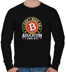 printfashion BITCOIN 4 EVER 70 - Férfi pulóver - Fekete (6204972)