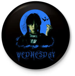 printfashion addams wednesday - Kitűző, hűtőmágnes - Fekete (11543067)