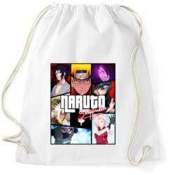 printfashion Naruto Shippuuden - Sportzsák, Tornazsák - Fehér (5441820)