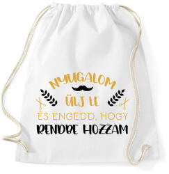 printfashion Engedd, hogy rendbe hozzam - Sportzsák, Tornazsák - Fehér (9118893)