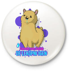 printfashion szeretni nem tudlak de leköpni igen - Kitűző, hűtőmágnes - Fehér (16162559)