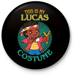 printfashion Lucas costume - Kitűző, hűtőmágnes - Fekete (14534697)