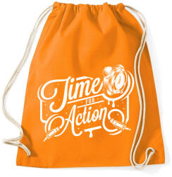 printfashion A cselekvés ideje! - Sportzsák, Tornazsák - Narancssárga (397681)