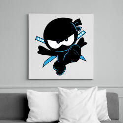 printfashion Ninja Kidz - Vászonkép - Fehér (6635529)