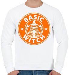 printfashion Basic Witch - Férfi pulóver - Fehér (1860078)