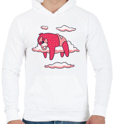 printfashion Baba Lajhár - Férfi kapucnis pulóver - Fehér (6348364)