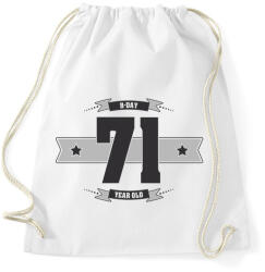 printfashion b-day-71-dark-lightgrey - Sportzsák, Tornazsák - Fehér (515447)