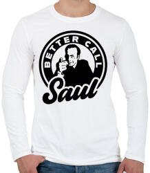 printfashion Better Call Saul - Férfi hosszú ujjú póló - Fehér (16576579)
