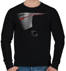 printfashion Piston - Férfi pulóver - Fekete (858100)