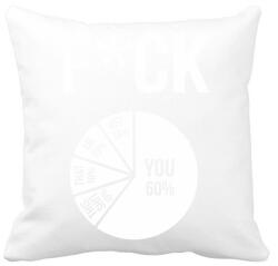 printfashion Fuck - Párnahuzat, Díszpárnahuzat - Fehér (13386784)