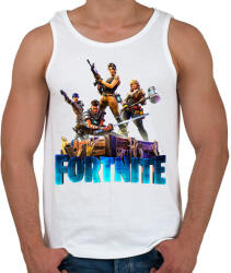 printfashion Fortnite poster 6 - Férfi atléta - Fehér (11271510)