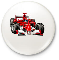 printfashion Forma 1 - Kitűző, hűtőmágnes - Fehér (15611153)