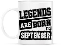 printfashion A legendák szeptemberben születtek! - Bögre - Fehér (989827)