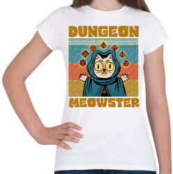 printfashion Dungeon meowster - Női póló - Fehér (14831474)