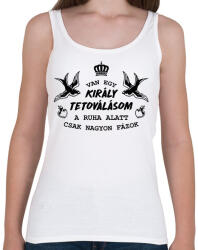 printfashion Van egy király tetoválásom - Női atléta - Fehér (12602750)