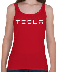 printfashion TESLA fehér - Női atléta - Cseresznyepiros (5362781)