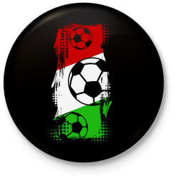 printfashion Magyar foci - Kitűző, hűtőmágnes - Fekete (7283523)