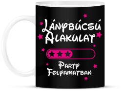 printfashion Lánybúcsú alakulat Party folyamatban - Bögre - Fekete (16493195)