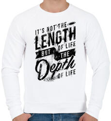printfashion Minőségi élet - Férfi pulóver - Fehér (2343310)