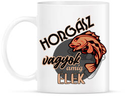 printfashion horgász vagyok - Bögre - Fehér (6137078)