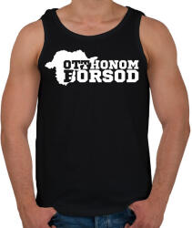 printfashion Otthonom Borsod (fehér) - Férfi atléta - Fekete (2045238)