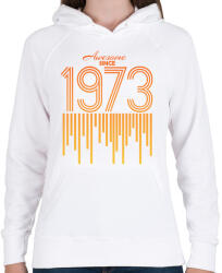 printfashion 1973 - Női kapucnis pulóver - Fehér (12150683)