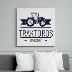 printfashion Traktoros mester - Vászonkép - Fehér (6641334)
