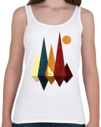 printfashion Farkas és hegyek 5 - Női atléta - Fehér (5233351)