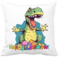 printfashion T-rex dínó húsvéti tojások - Párnahuzat, Díszpárnahuzat - Fehér (13168918)
