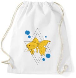 printfashion Aranyhal - Sportzsák, Tornazsák - Fehér (702936)