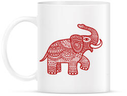 printfashion Elefánt - piros - Bögre - Fehér (12018471)