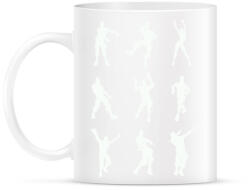 printfashion Fortnite táncok - Bögre - Fehér (13973577)