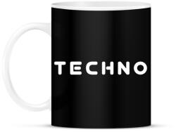 printfashion techno - Bögre - Fekete (2670701)