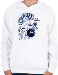 printfashion mérleg - Gyerek kapucnis pulóver - Fehér (14169615)