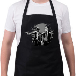 printfashion Gyilkos páros - Kötény - Fekete (4918651)