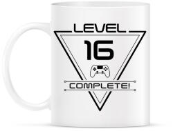 printfashion level-complete-16-black - Bögre - Fehér (1078485)